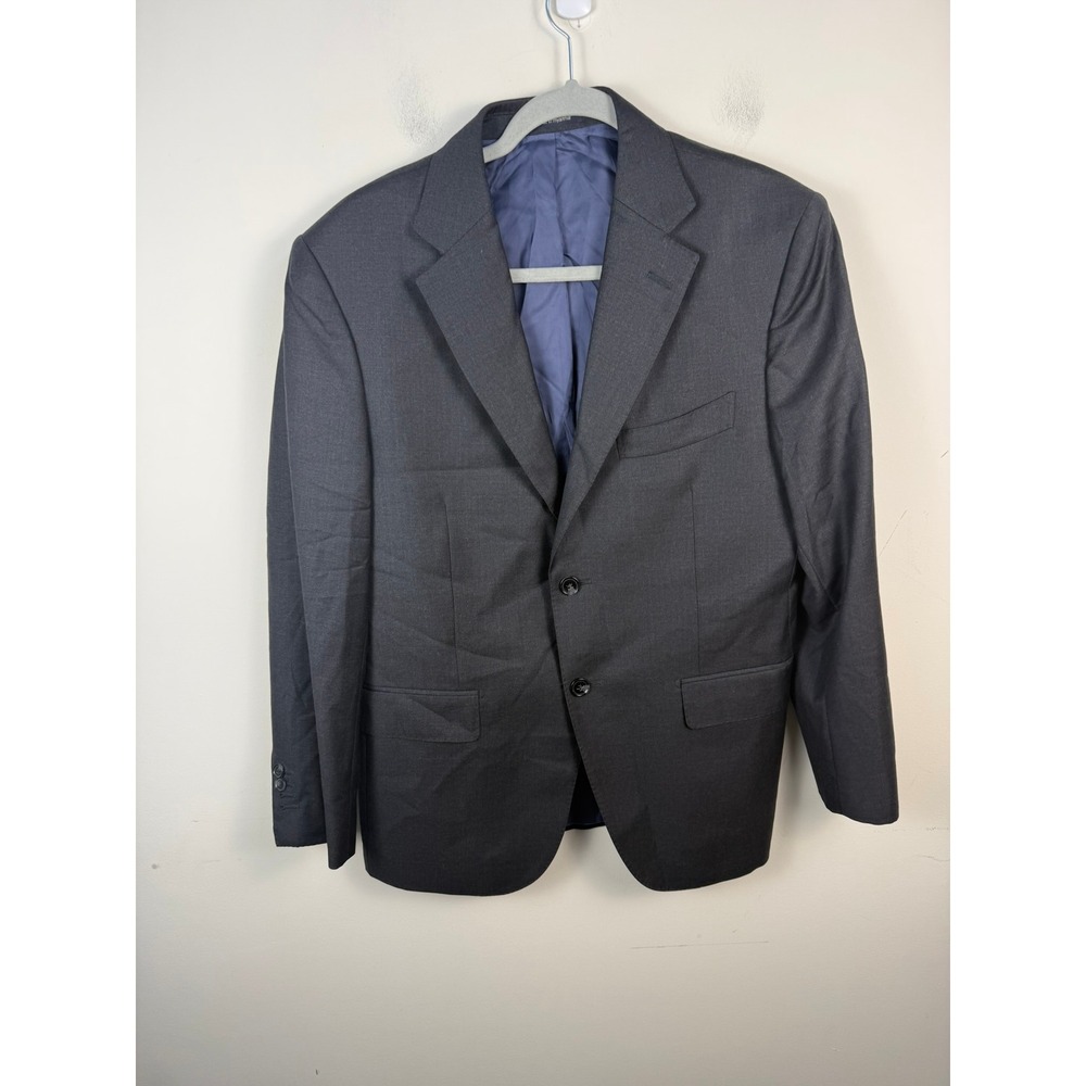 Suitsupply Napoli Dark Grey Wool Blazer Vitale Barberis Canonico Super 110s 40S